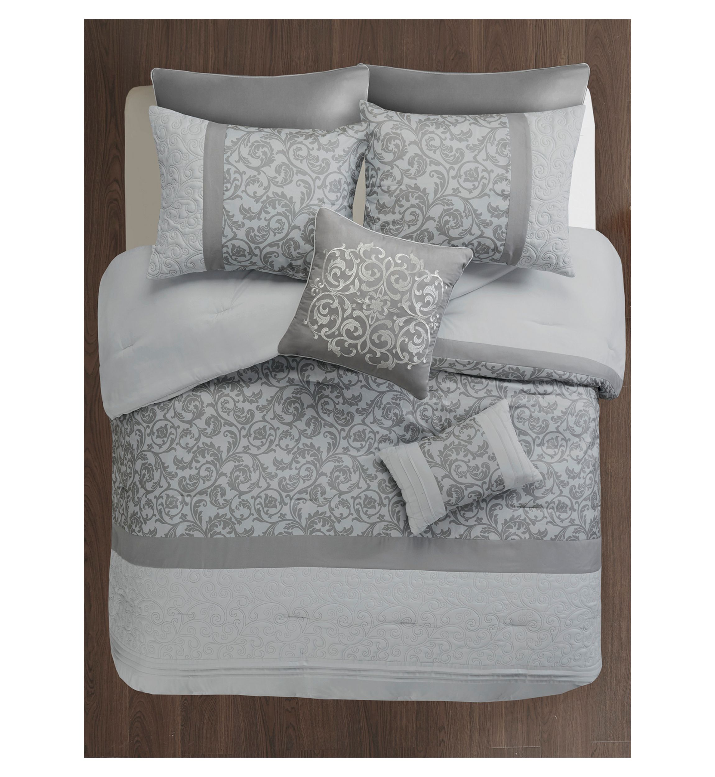 Ramsey Embroidered 8 Piece Comforter Set