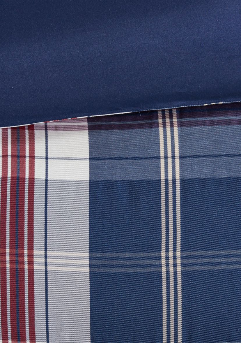 Ryland Oversized Plaid Print Comforter Set