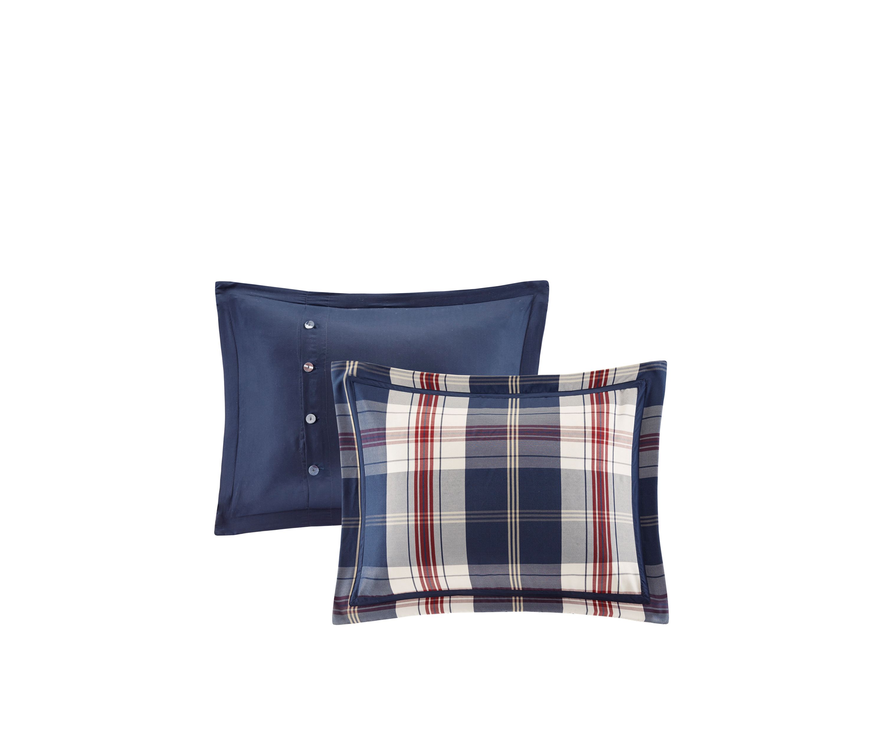 Ryland Oversized Plaid Print Comforter Set