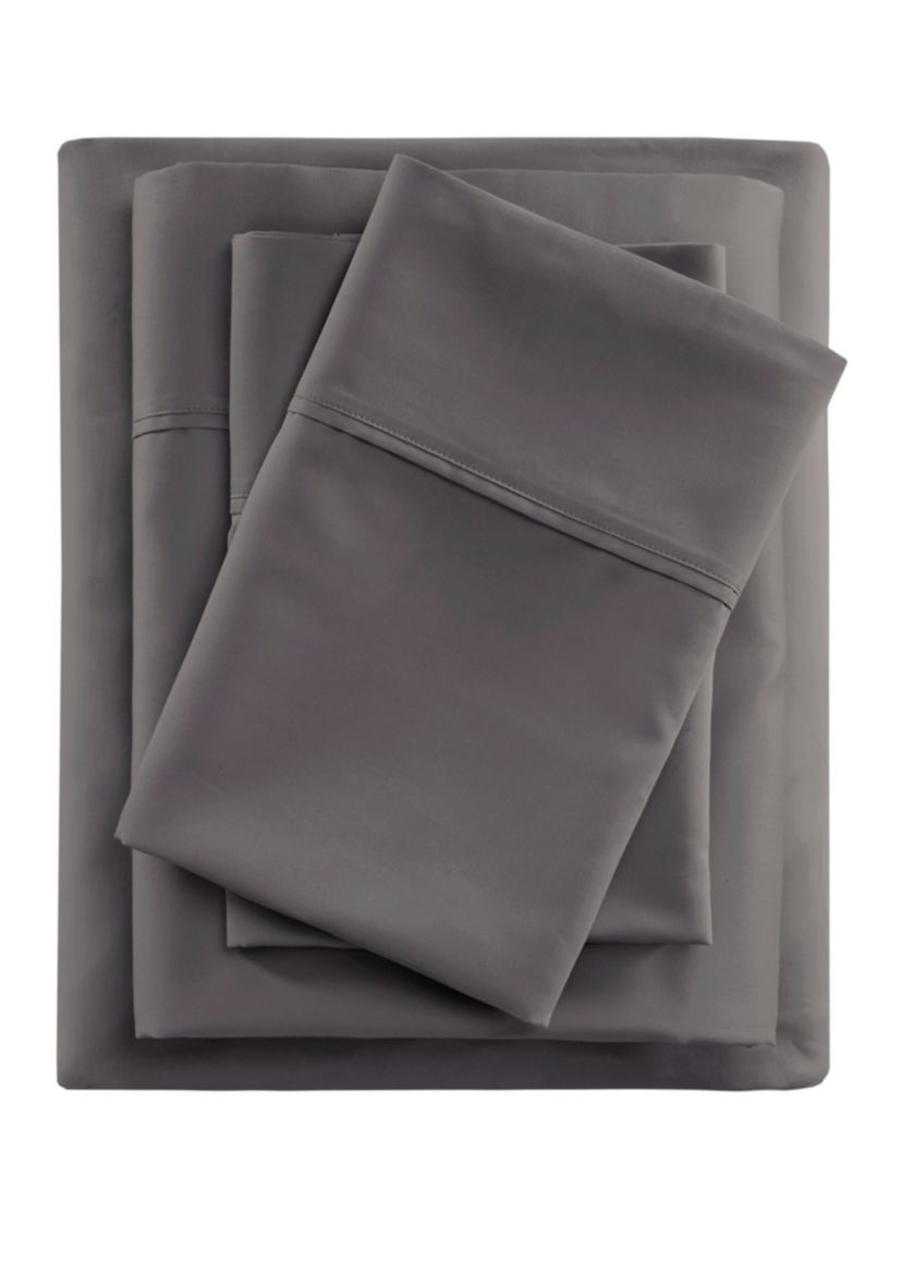 600 Thread Count Cooling Cotton Blend 4 PC Sheet Set
