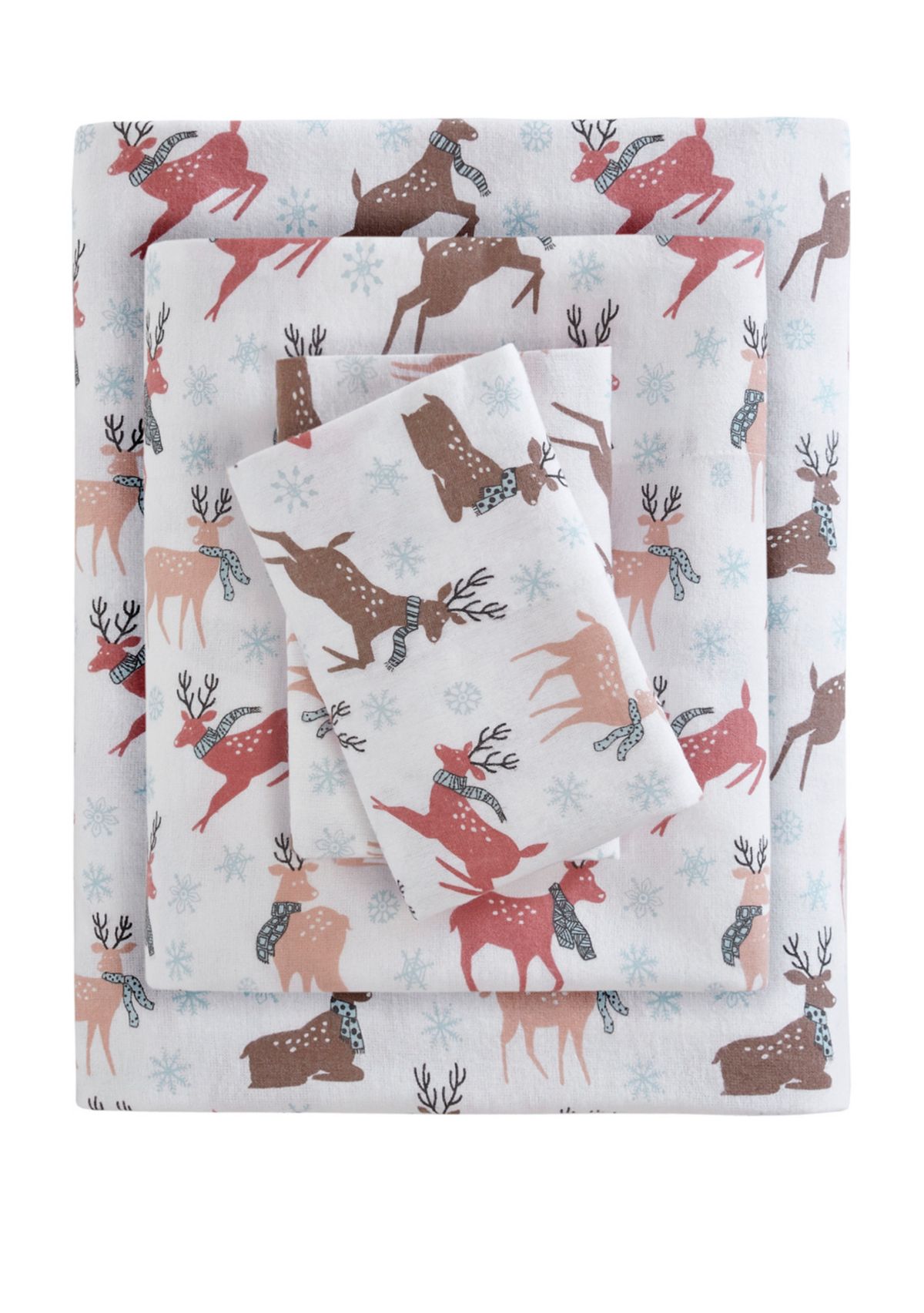 Cozy Flannel 100% Cotton Flannel Printed Sheet Set