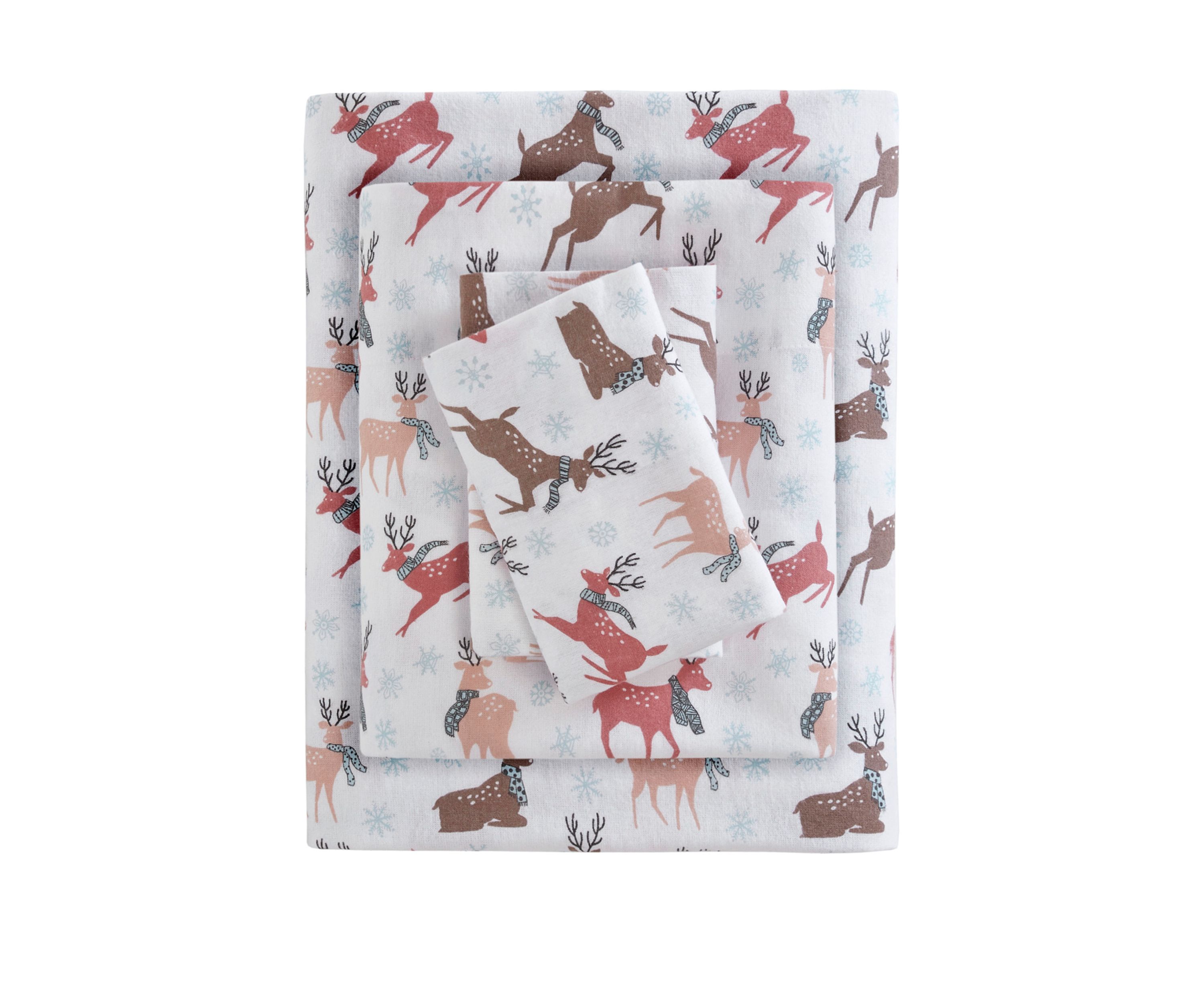 Cozy Flannel 100% Cotton Flannel Printed Sheet Set