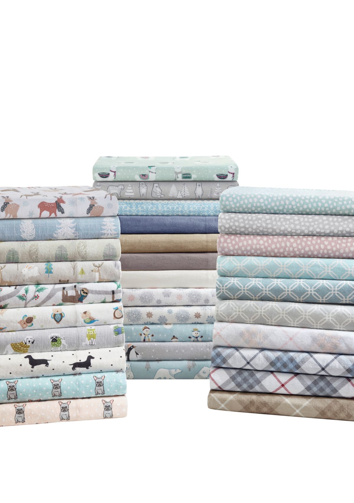 Cozy Flannel 100% Cotton Flannel Printed Sheet Set