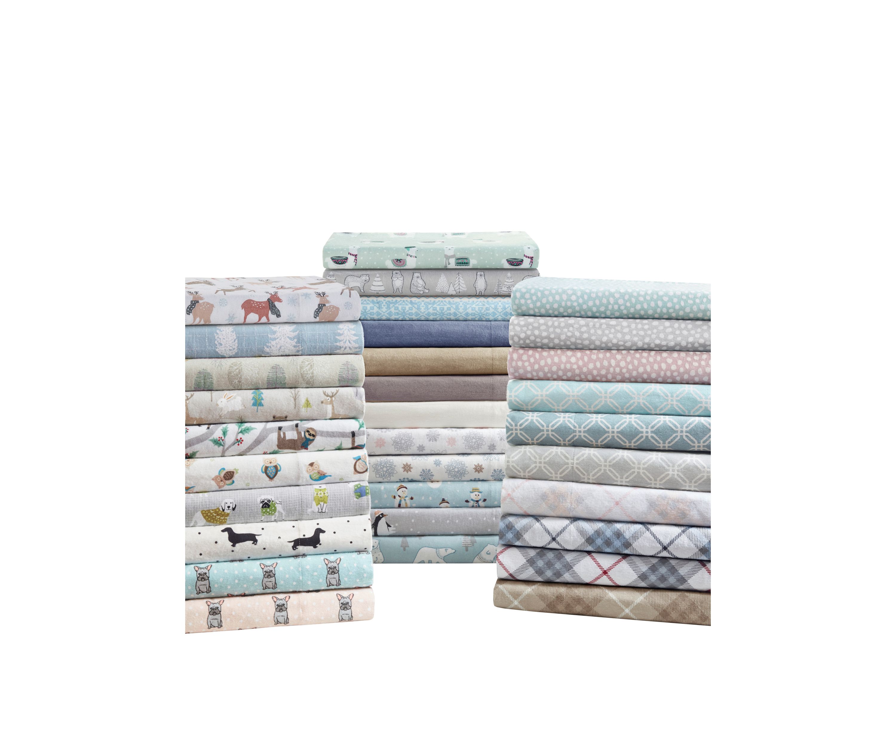 Cozy Flannel 100% Cotton Flannel Printed Sheet Set
