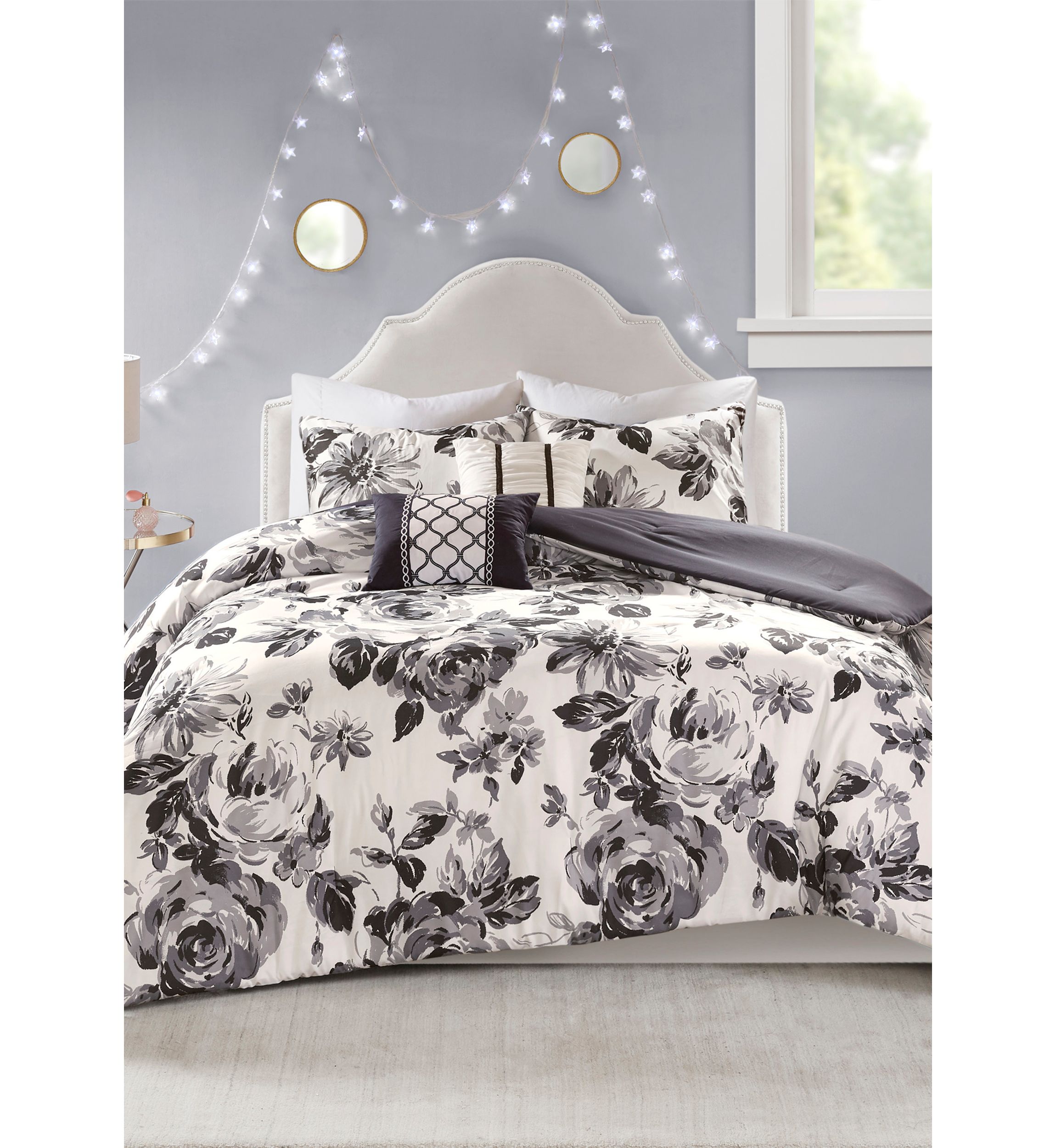Dorsey Floral Print Comforter Set