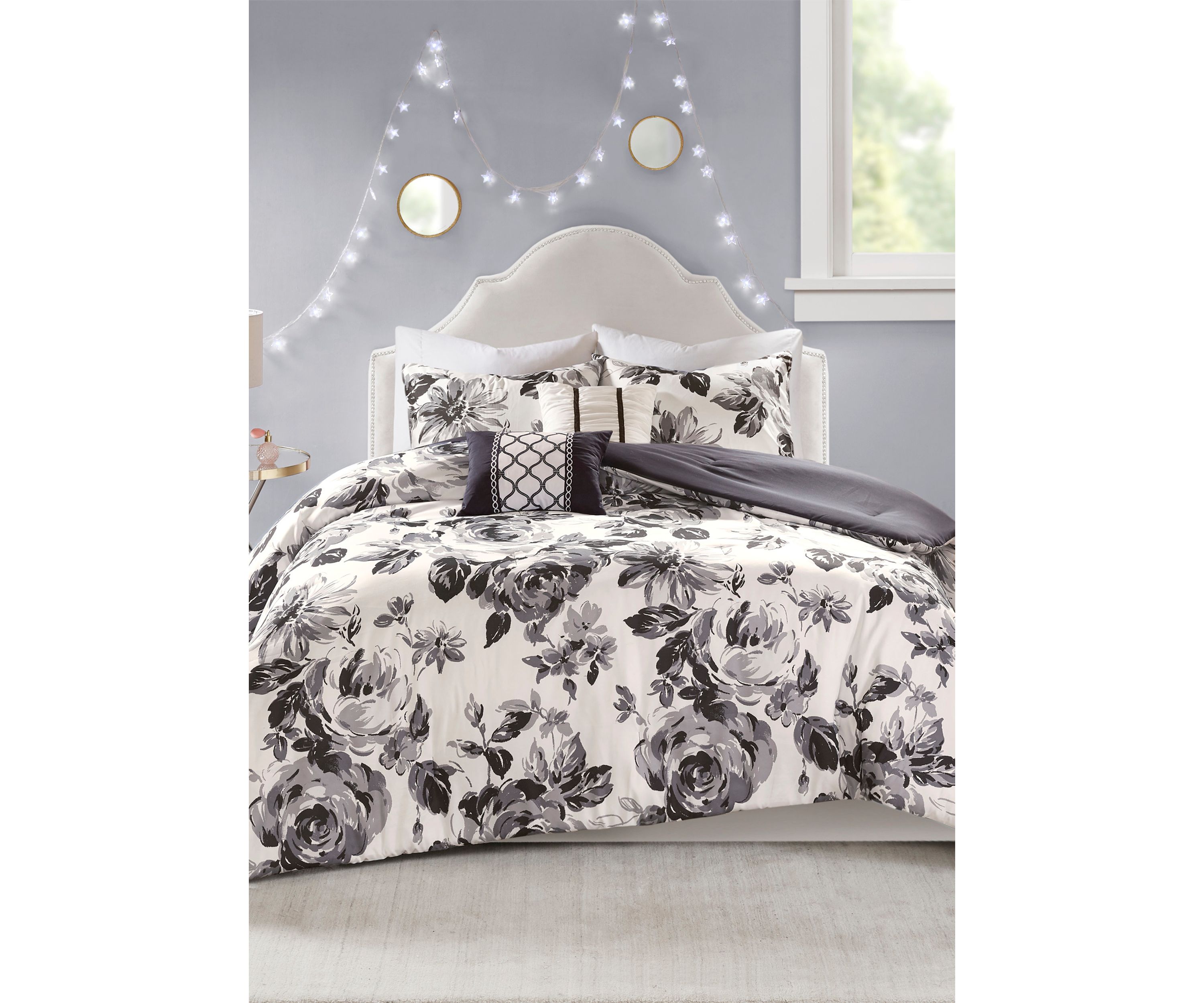Dorsey Floral Print Comforter Set