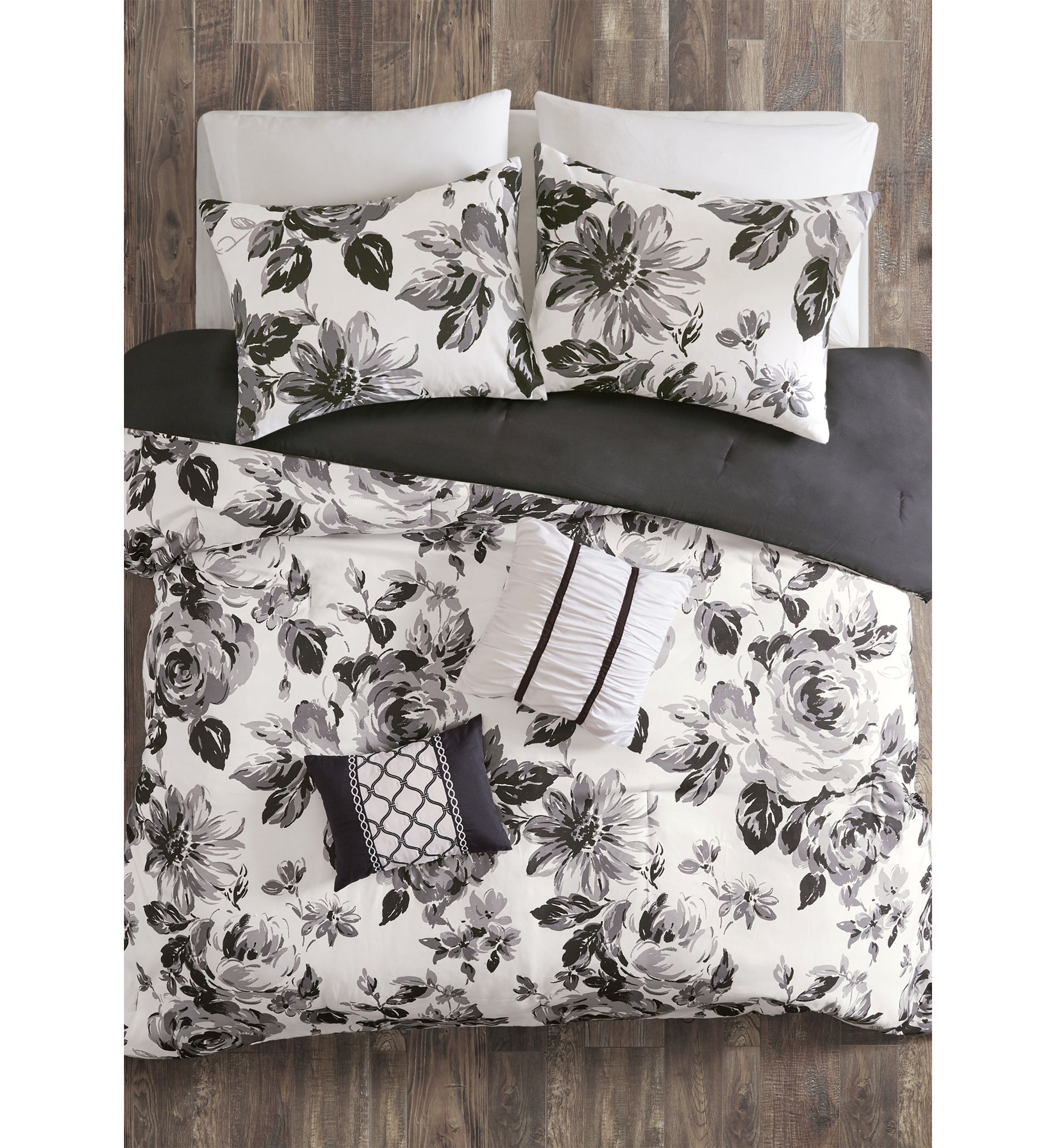 Dorsey Floral Print Comforter Set