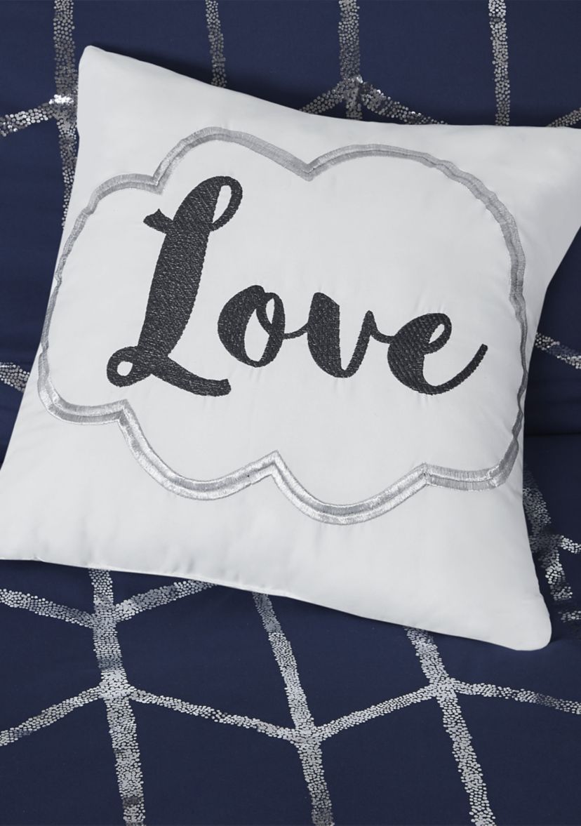 Raina Metallic Printed Comforter Set
