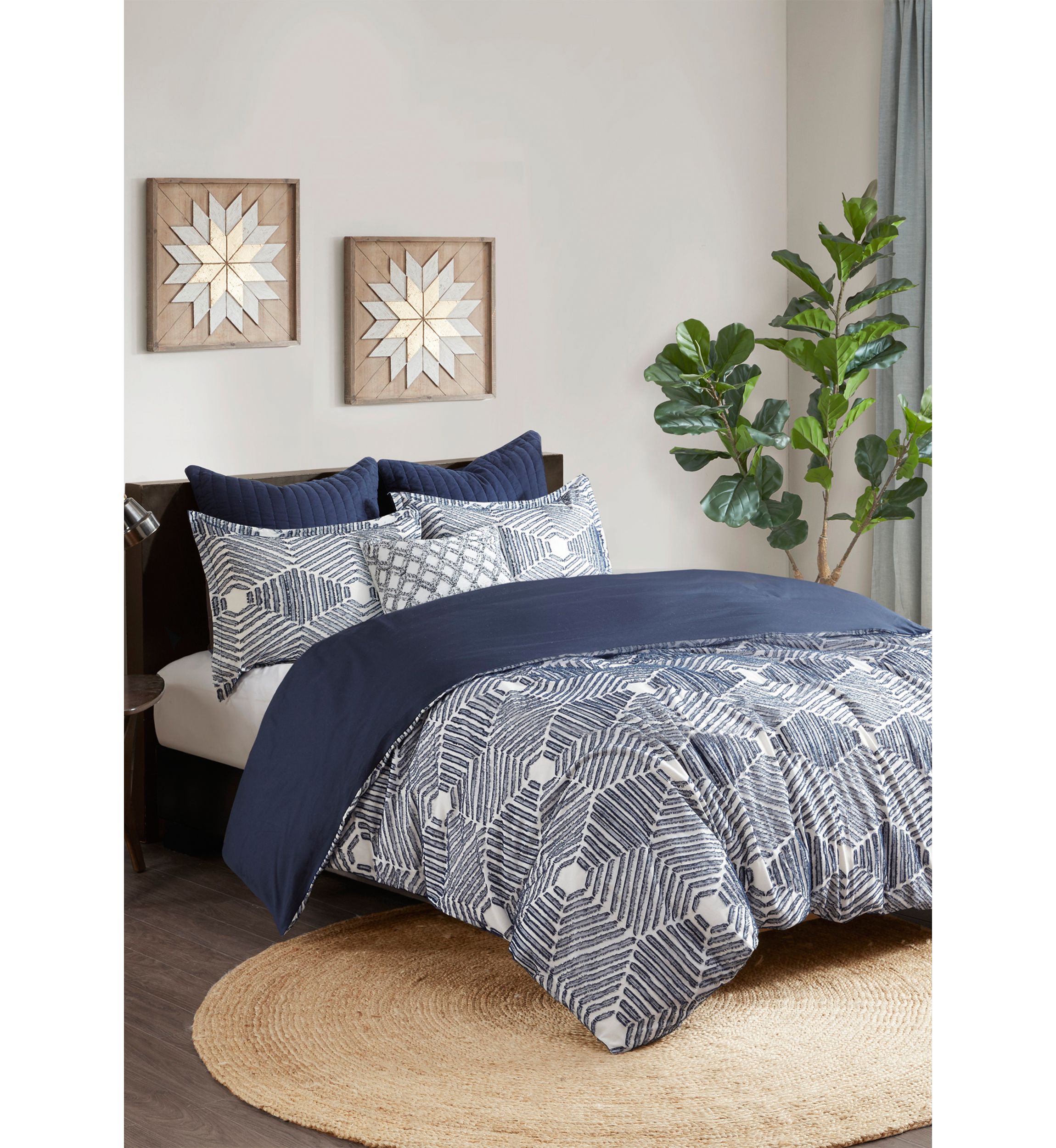 Ellipse Cotton Jacquard Comforter Set