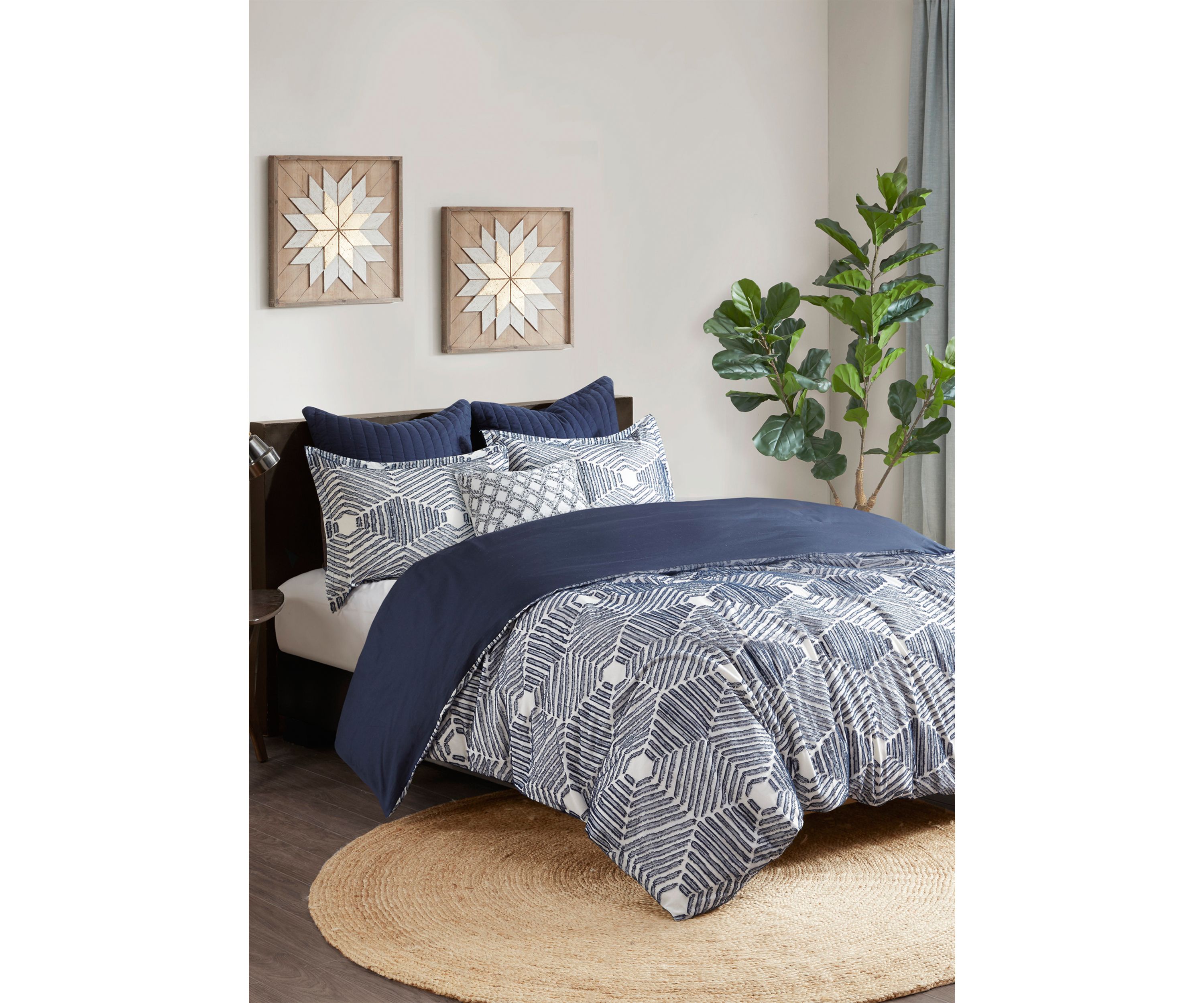 Ellipse Cotton Jacquard Comforter Set