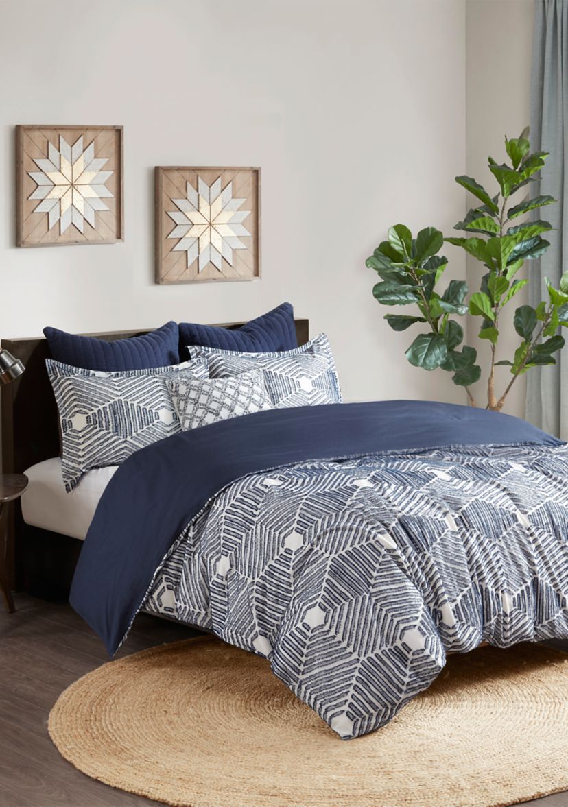 Ellipse Cotton Jacquard Comforter Set