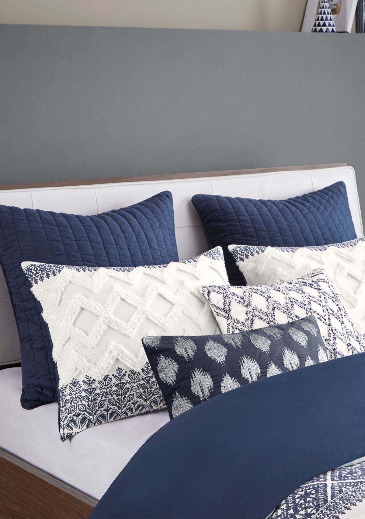 Mila Cotton Printed Comforter Set with Chenille