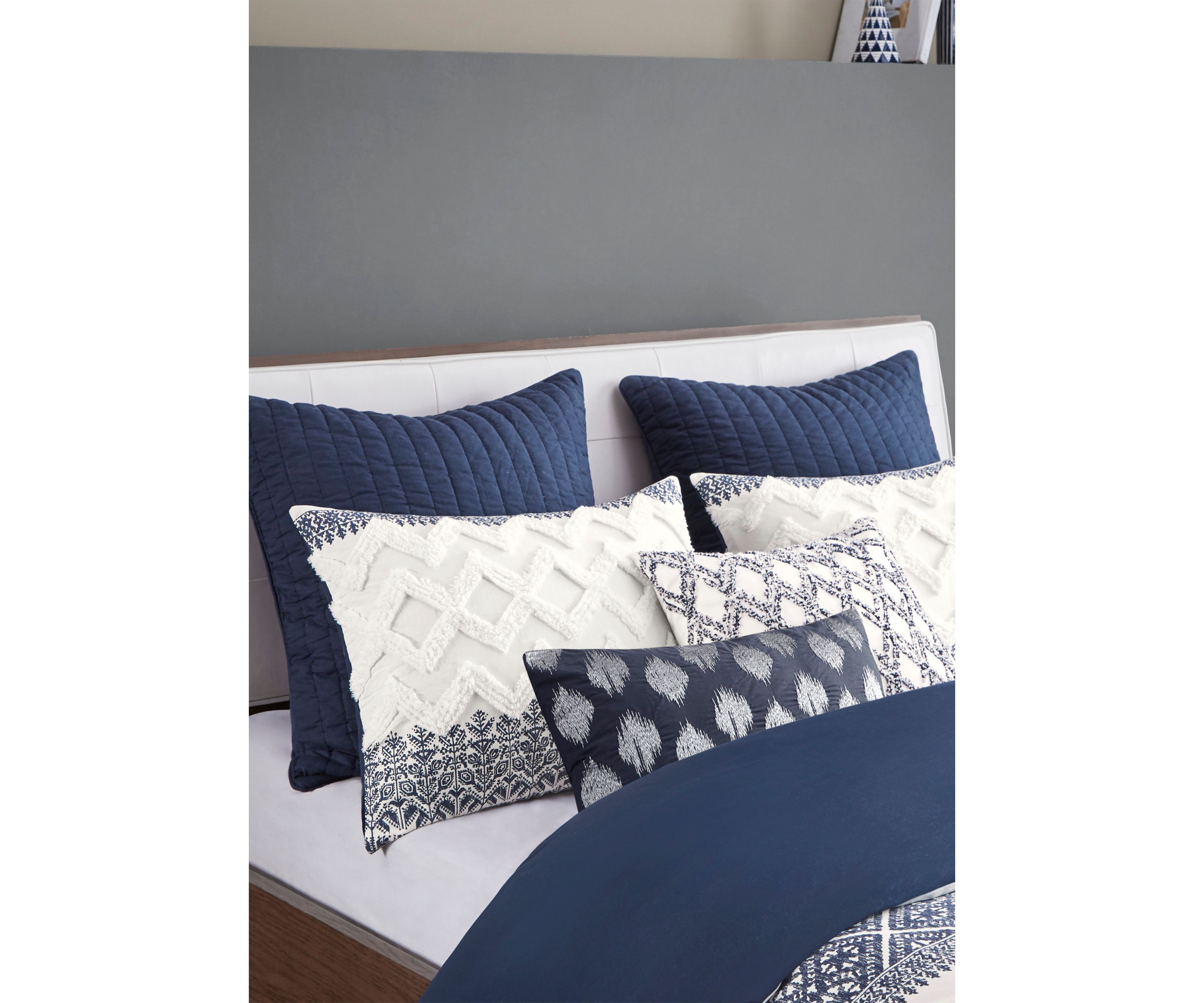 Mila Cotton Printed Comforter Set with Chenille