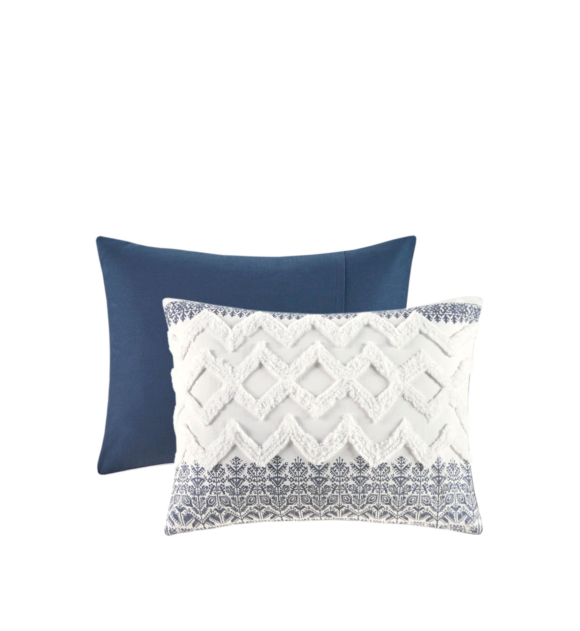 Mila Cotton Printed Comforter Set with Chenille
