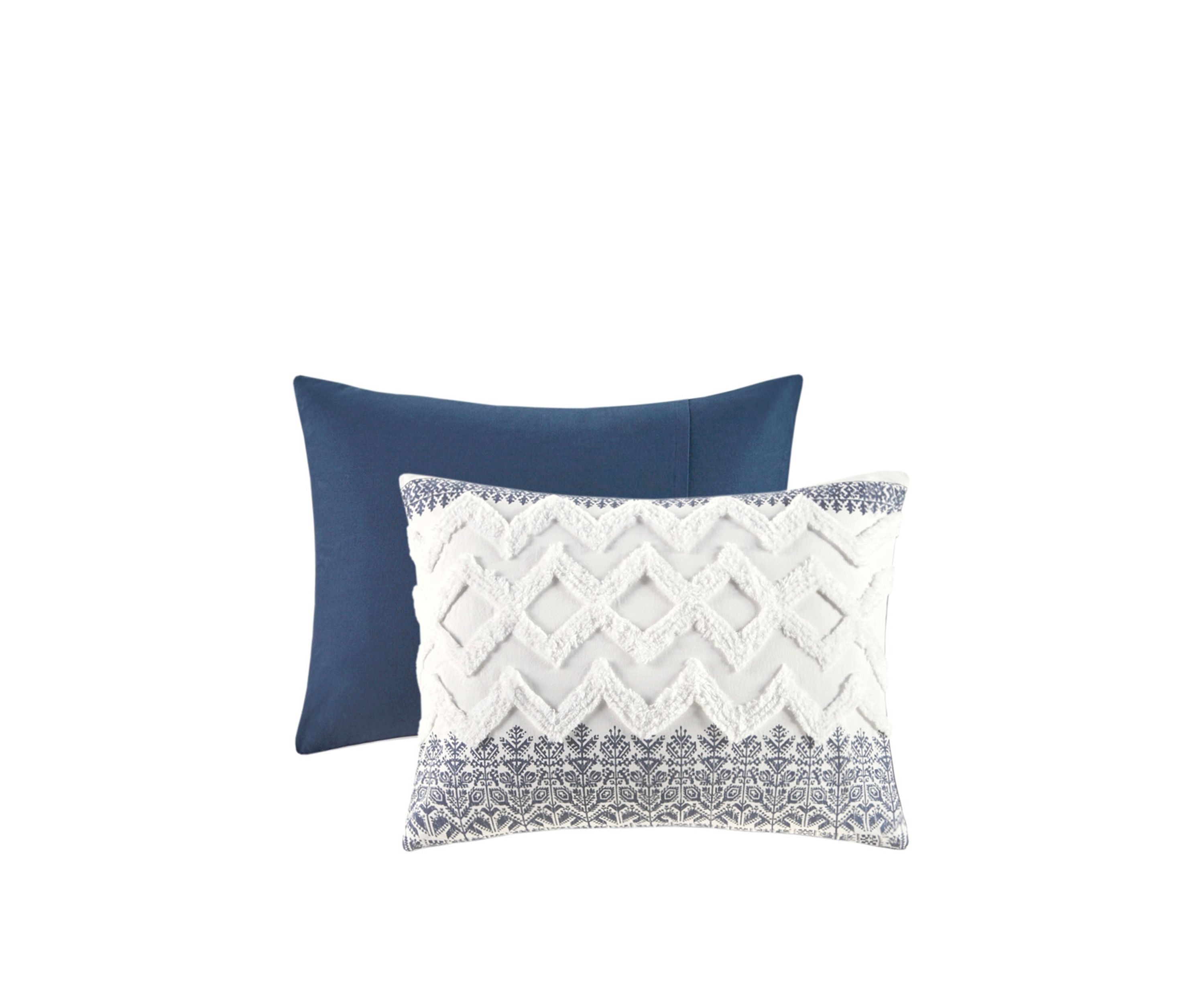 Mila Cotton Printed Comforter Set with Chenille