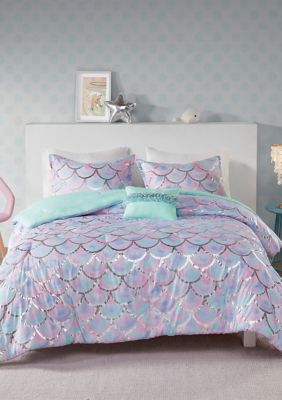 Queen Bedding Sets For Boys Men Teens Blue Plaid Reversible Comforter 7 Pieces Techeventsltd Co Uk