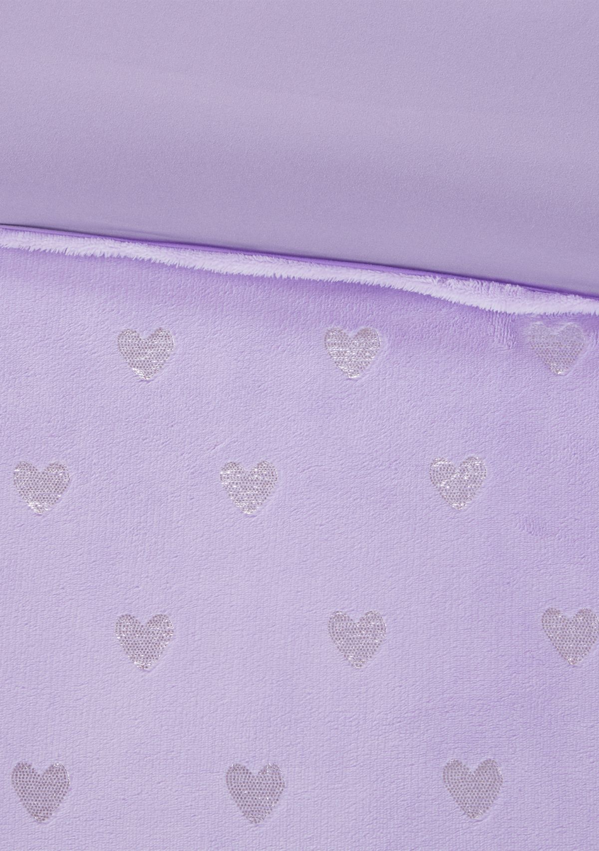 Rosalie Metallic Printed Plush Comforter Set