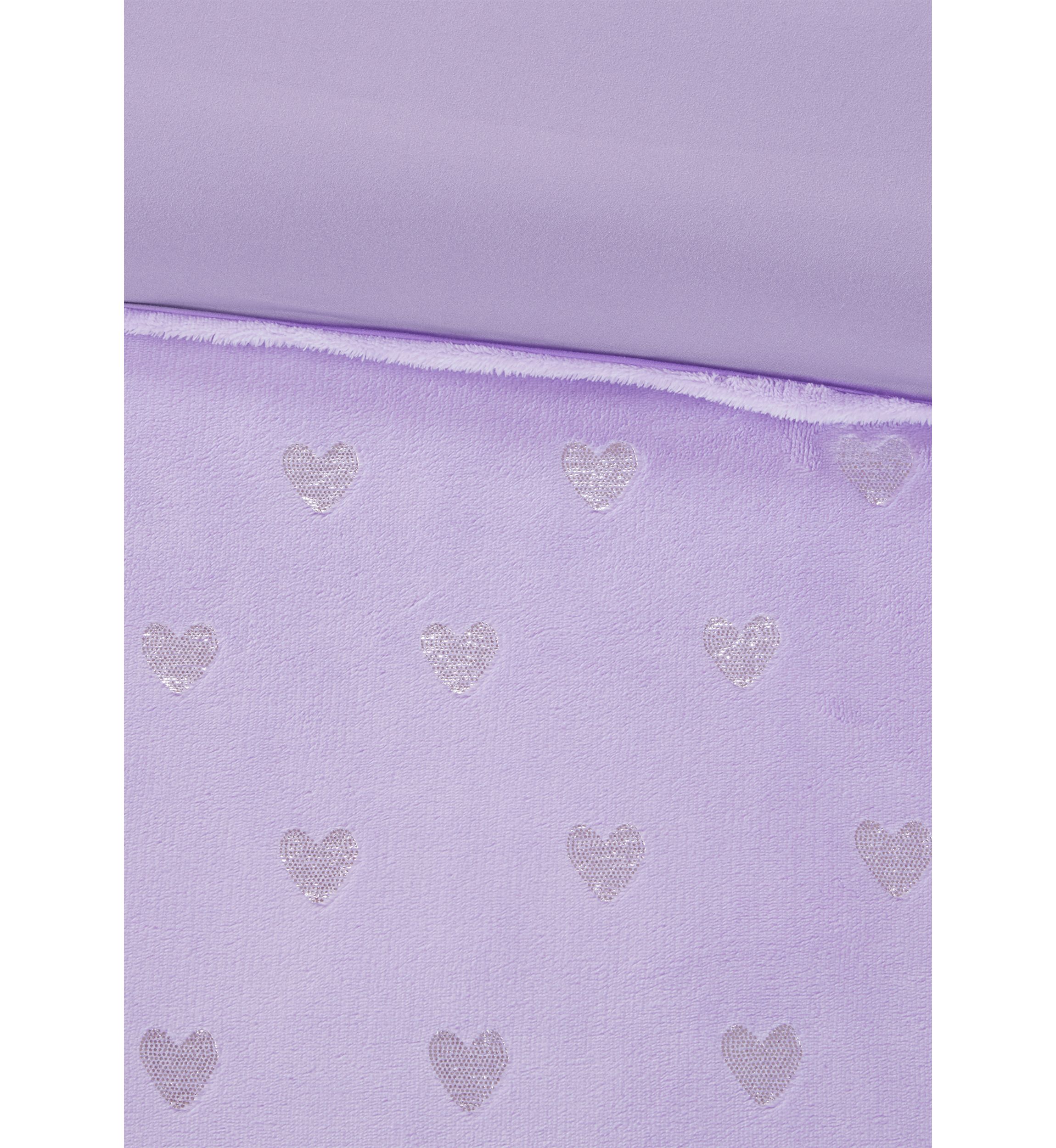 Rosalie Metallic Printed Plush Comforter Set