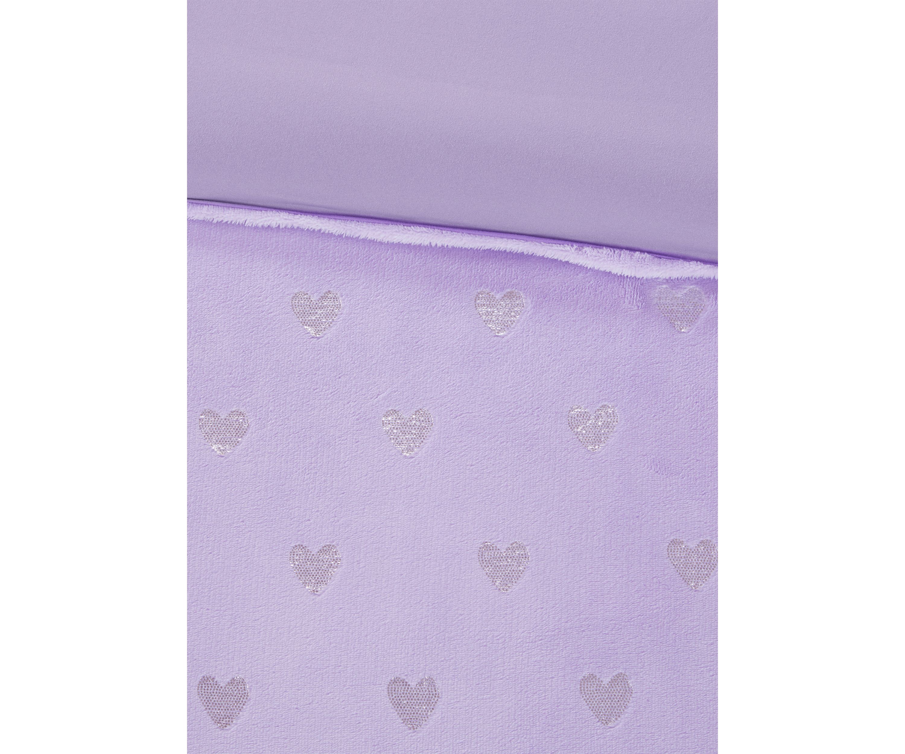 Rosalie Metallic Printed Plush Comforter Set