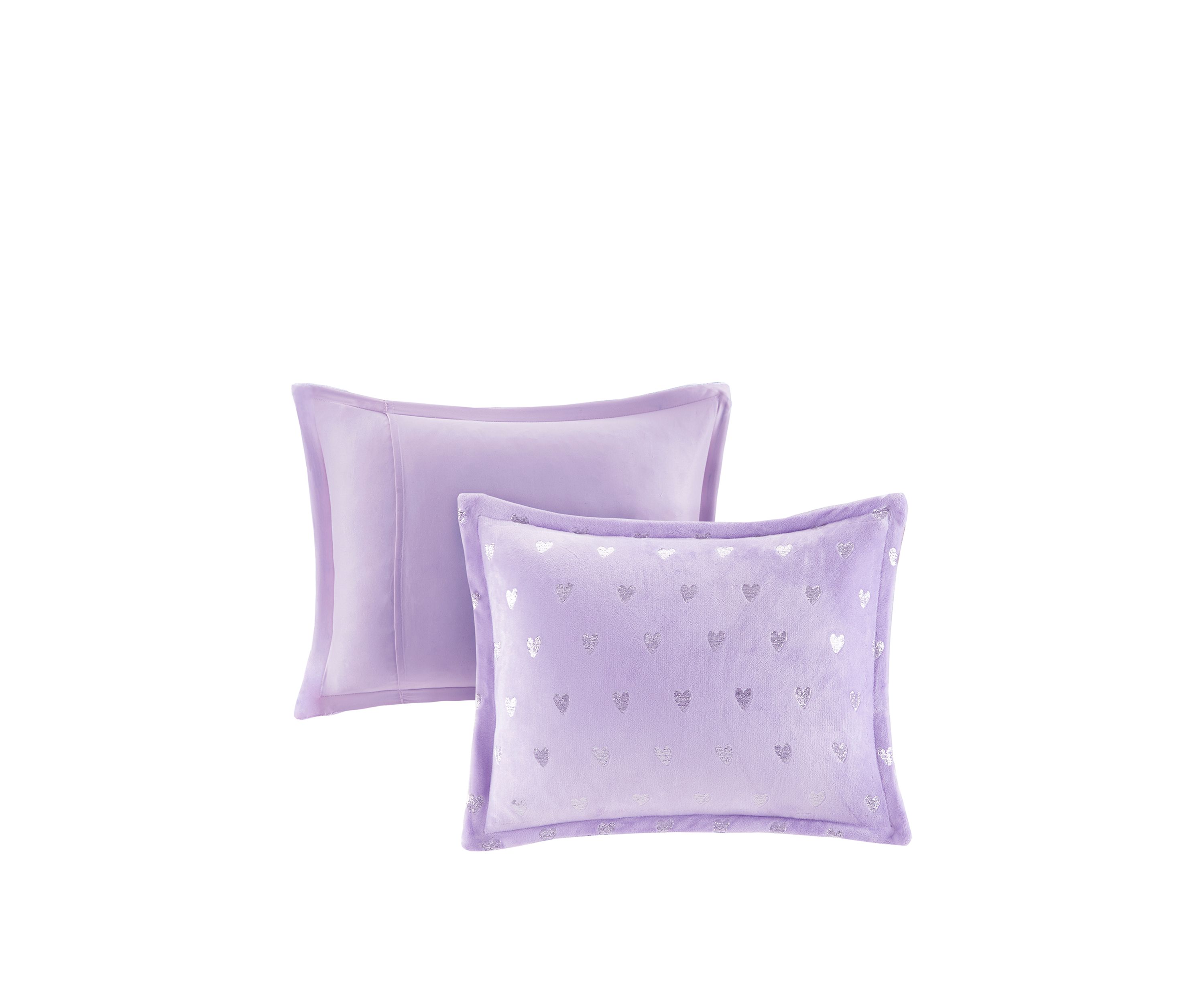 Rosalie Metallic Printed Plush Comforter Set