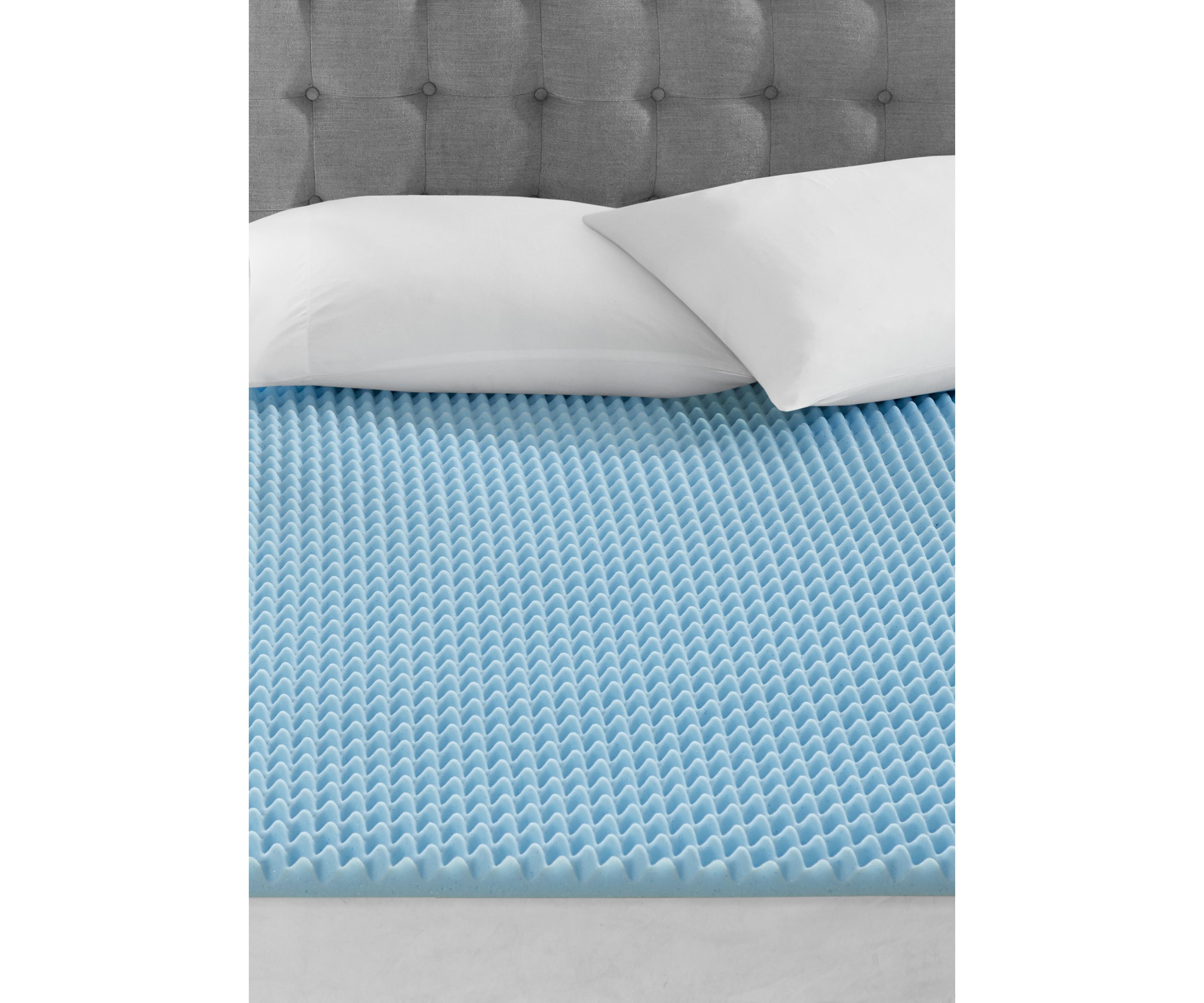 1.5" Gel Memory Foam All Season Reversible Cooling Mattress Topper