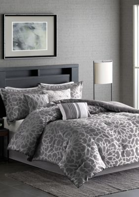 Madison Park Carlow 7 Piece Grey Comforter Set Belk