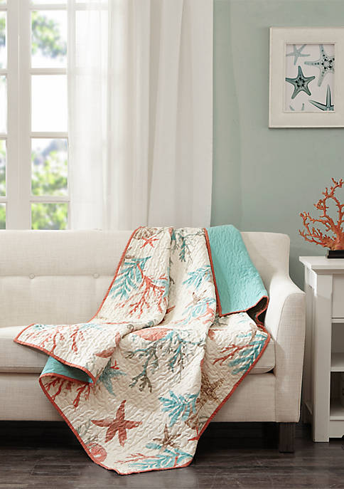 Pebble Beach Oversized Cotton Quilted Throw