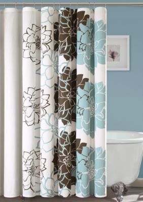 carter pieced faux silk shower curtain online onl