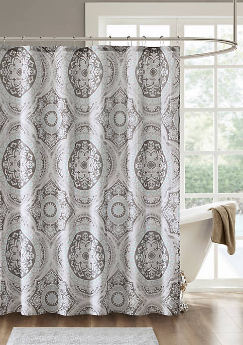 June Cotton Printed Shower Curtain