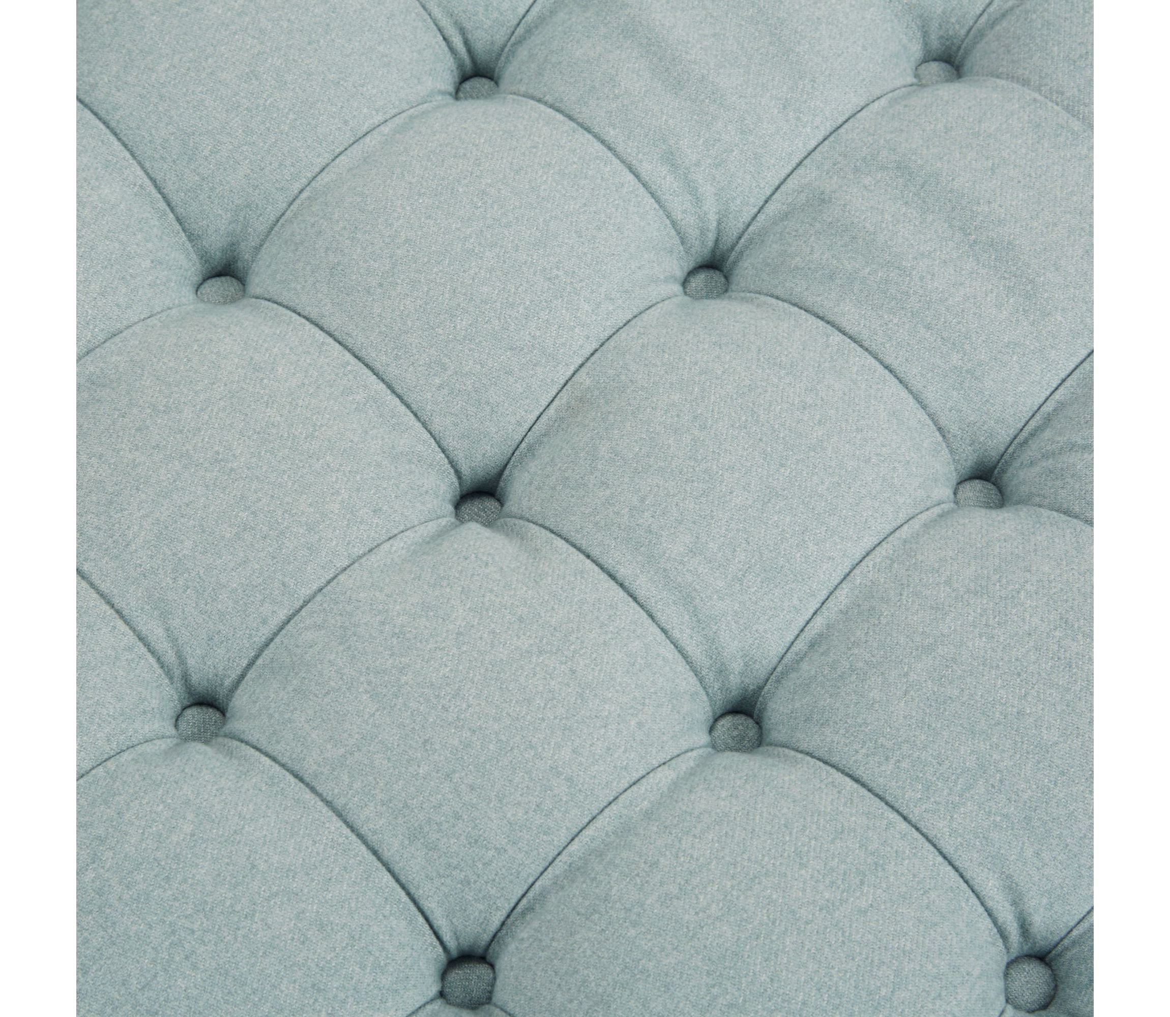 Terri Skirted Tufted 32" Round Ottoman
