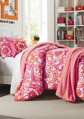 Home Accents Isabella Comforter Set Including Bonus Hamper Belk