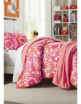 Home Accents Isabella Comforter Set Including Bonus Hamper Belk