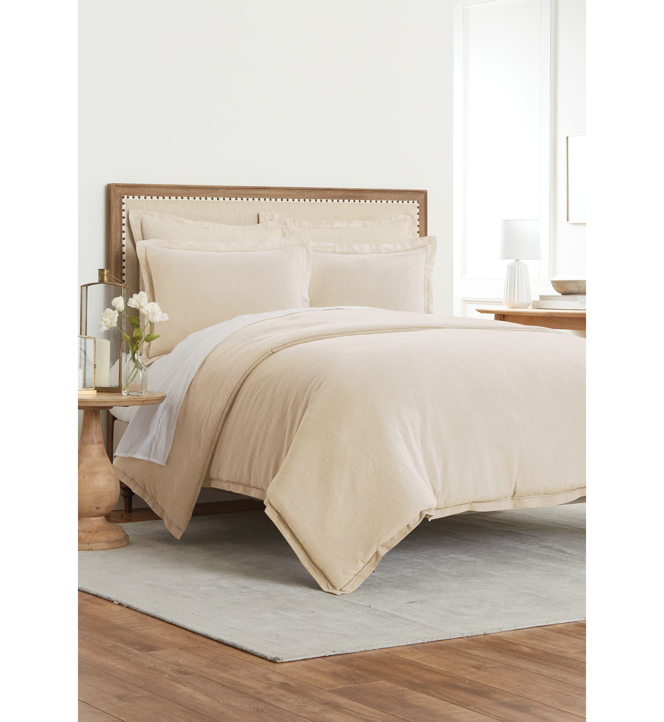 Linen Hemstitch Comforter Set