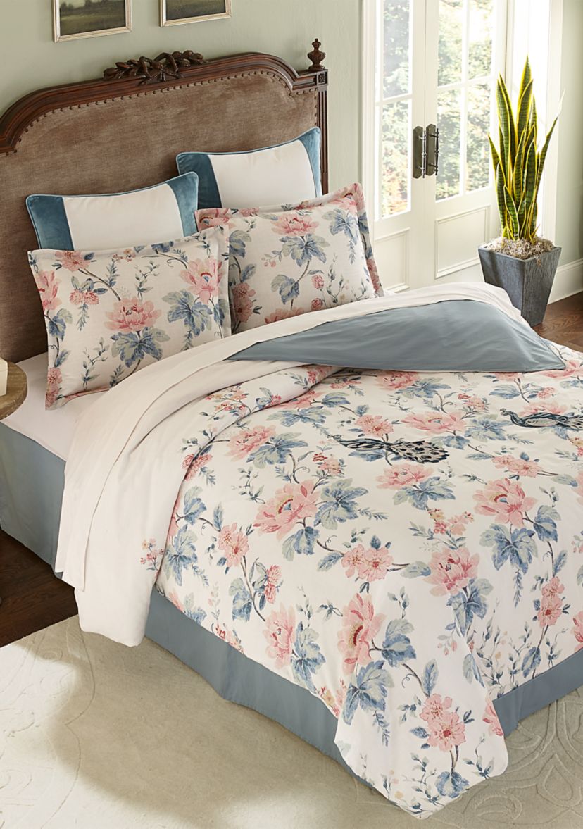 Peacock Floral Comforter Set