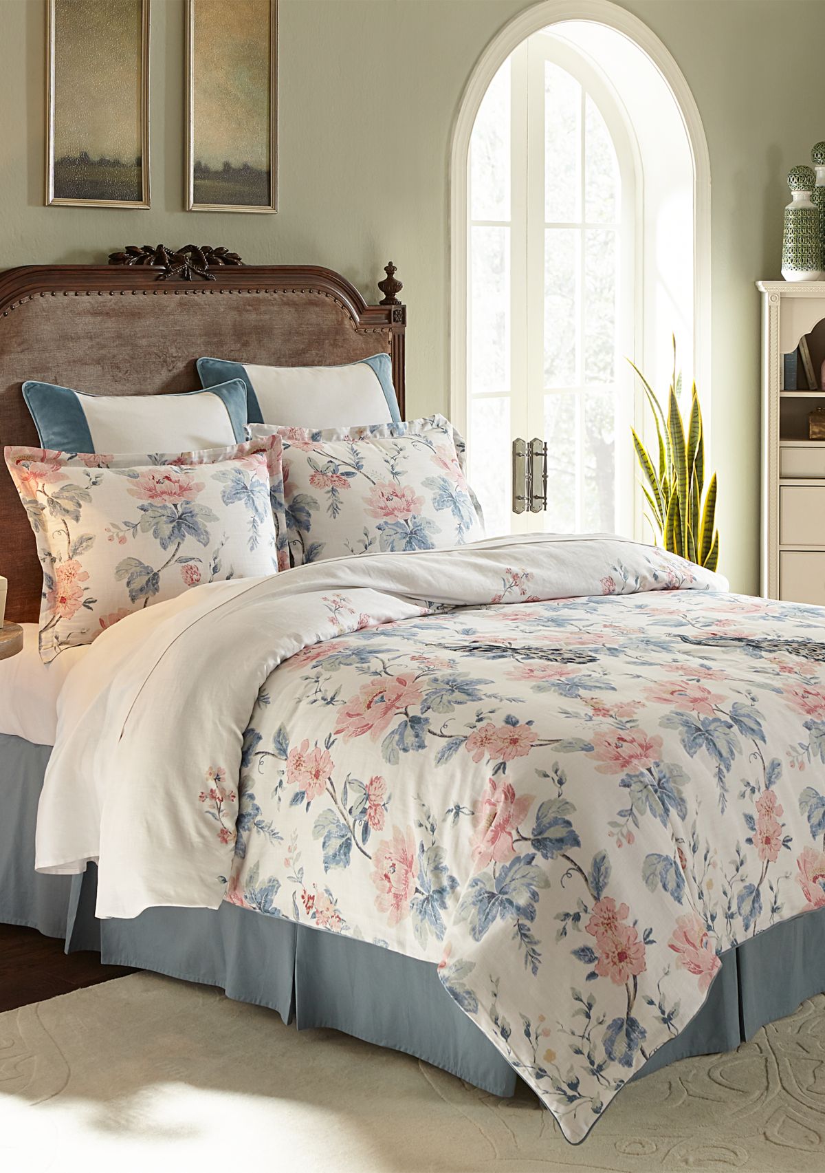 Peacock Floral Comforter Set