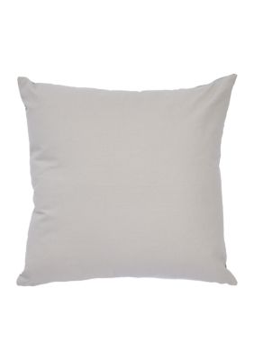 Kendall Square Silver Printed Decorative Pillow