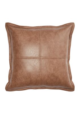 faux leather dog pillow