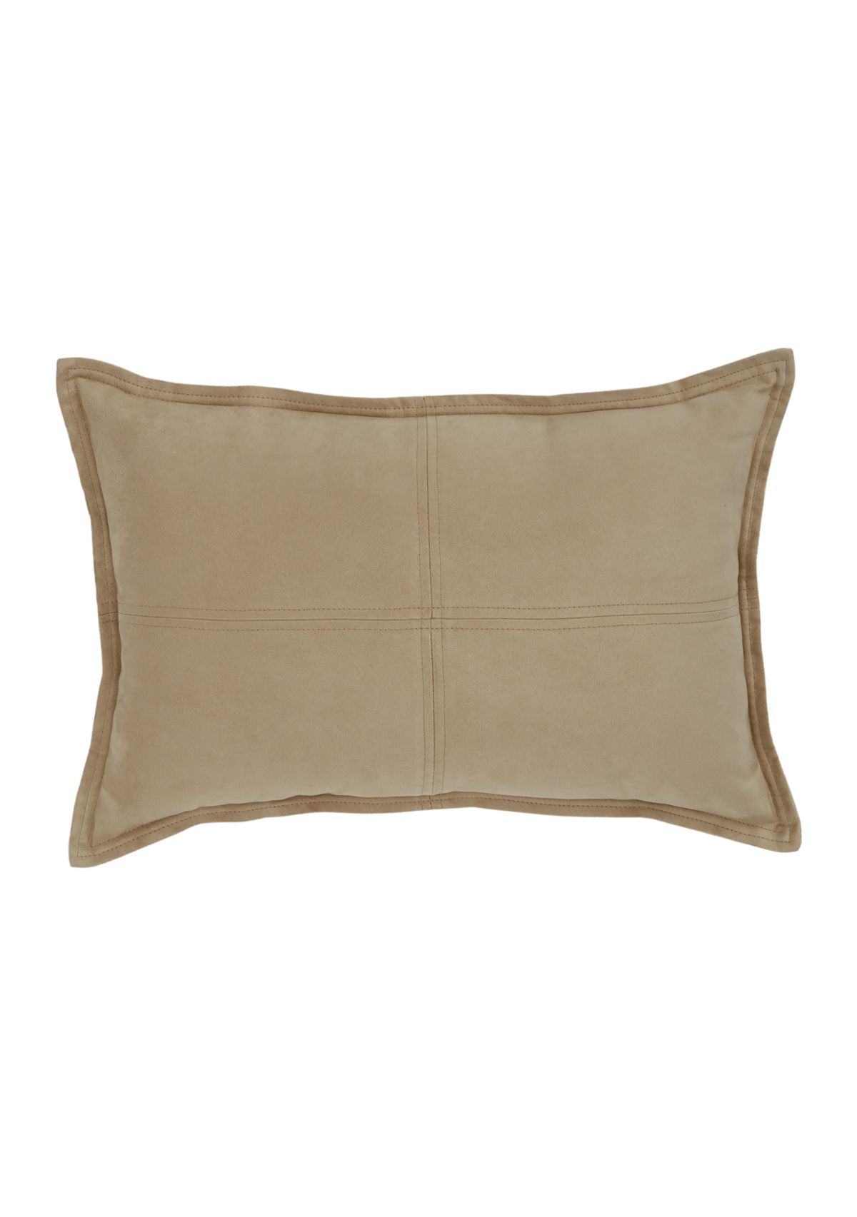 Alaina 12 in x 18 in Faux Suede Decorative Pillow