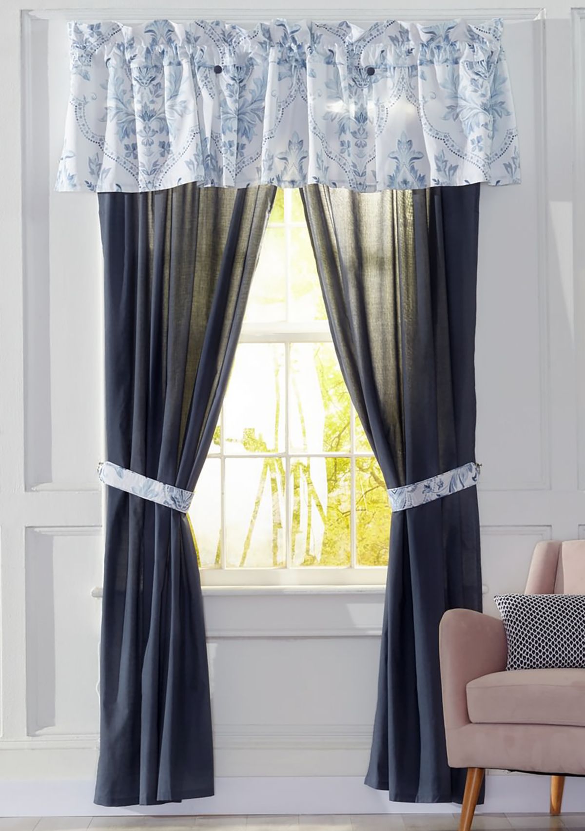 Tyrolean Drapery Pair with Tie Backs