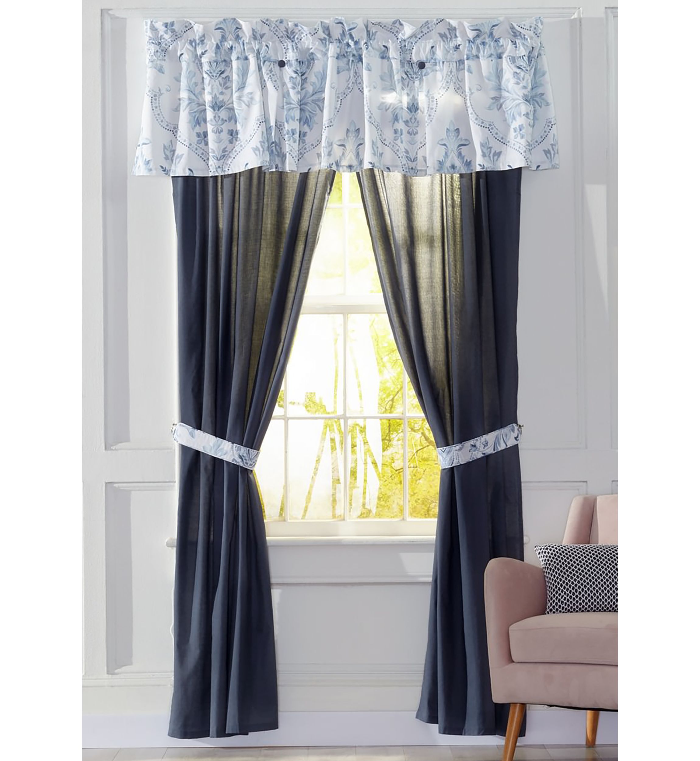 Tyrolean Drapery Pair with Tie Backs