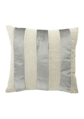 Vertical Stripe Velvet Pillow