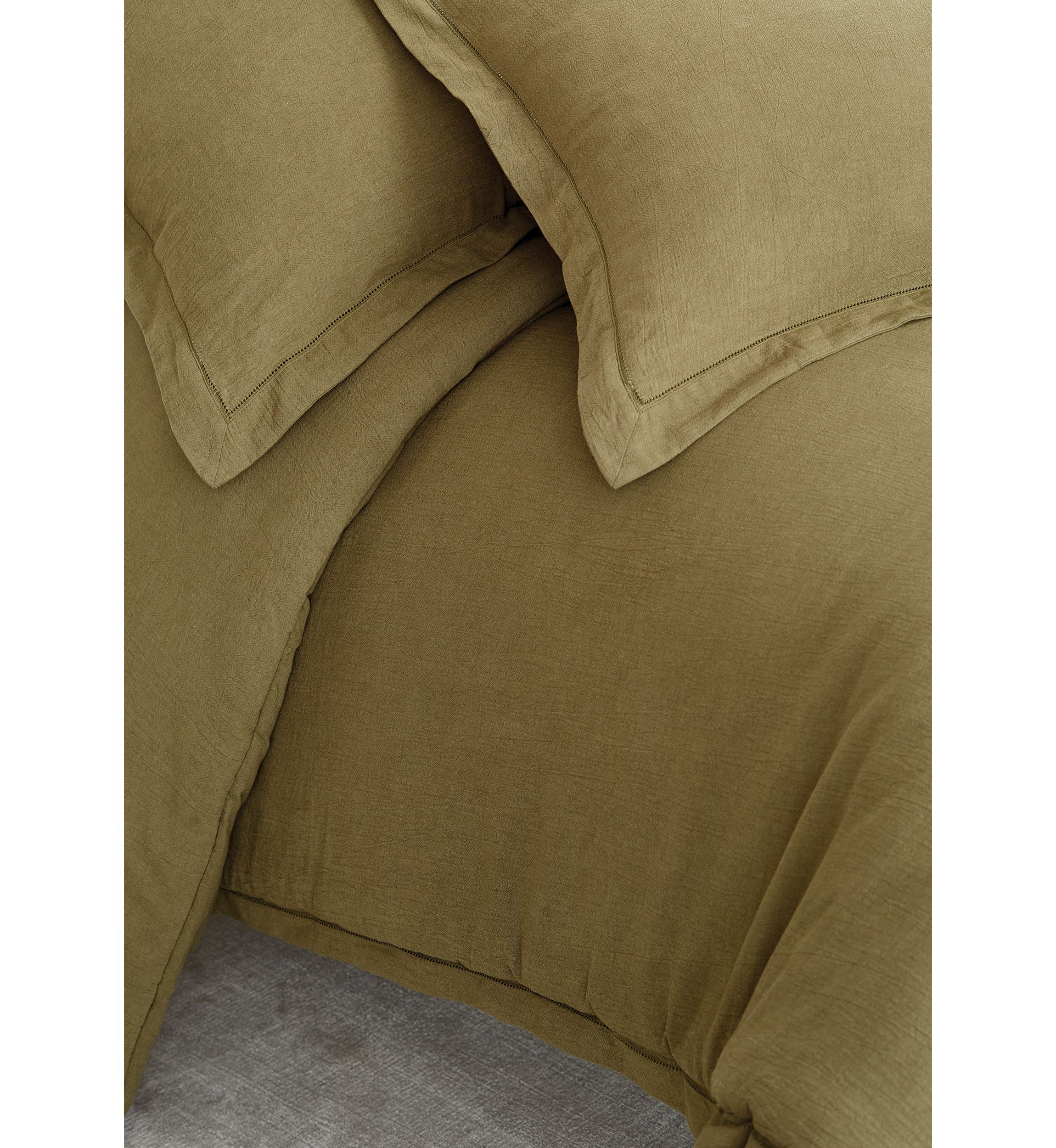 Linen Hemstitch Comforter Set