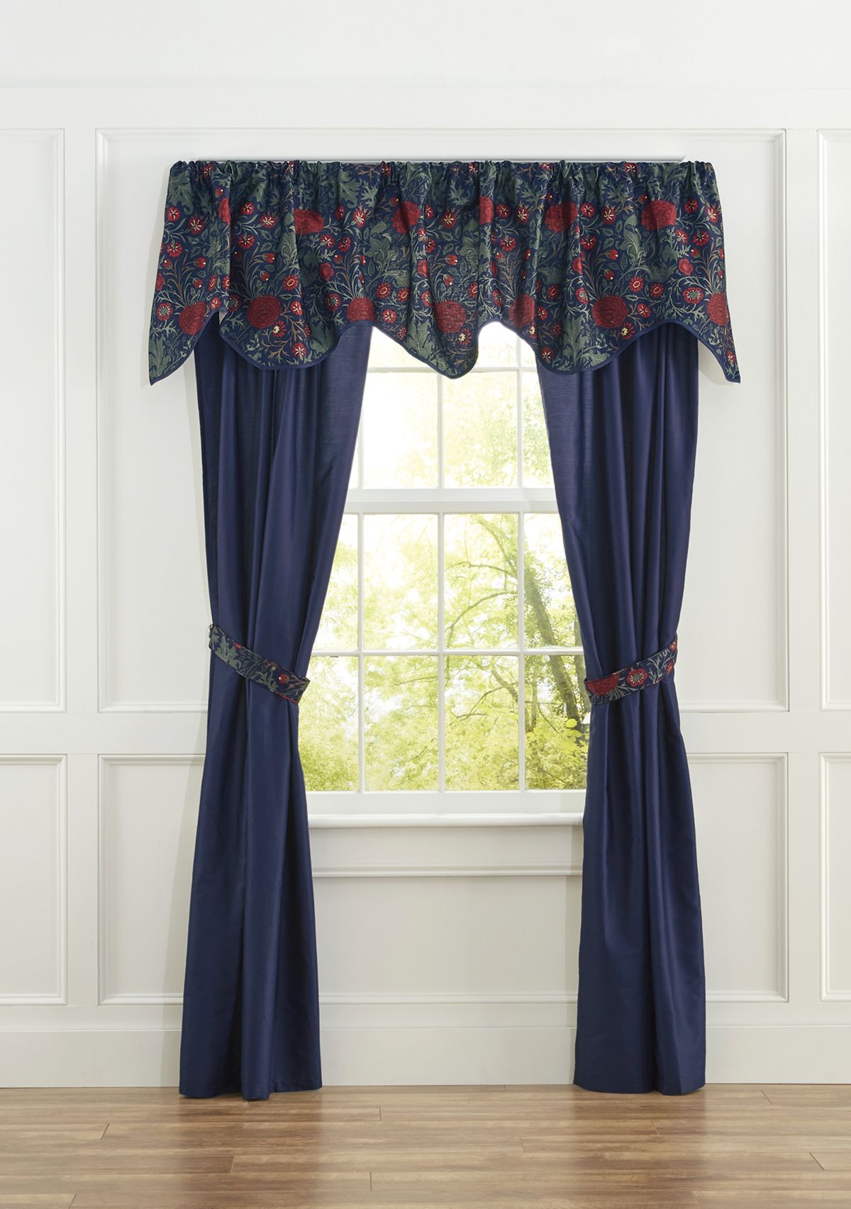Holiday Floral Valance