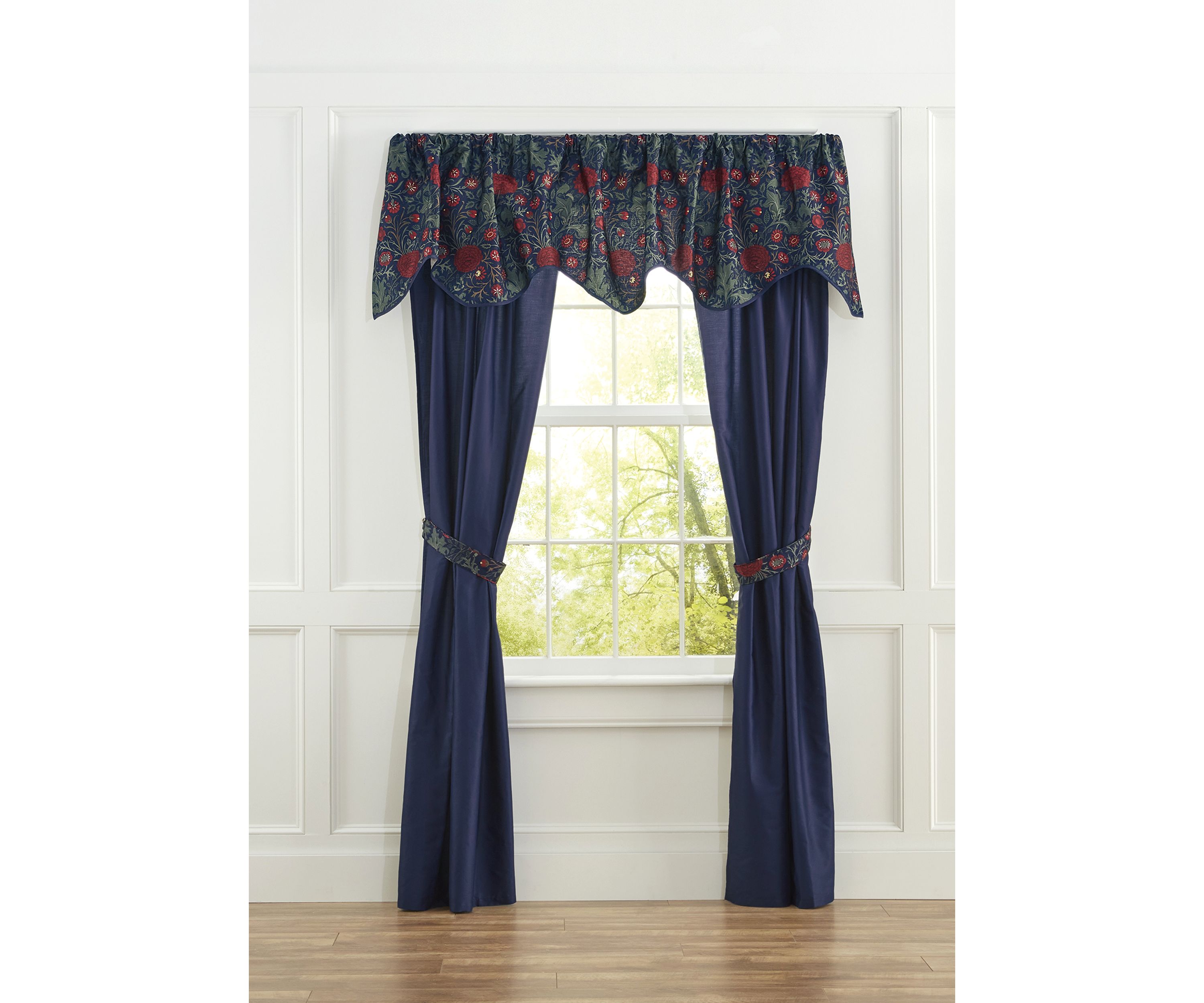 Holiday Floral Valance