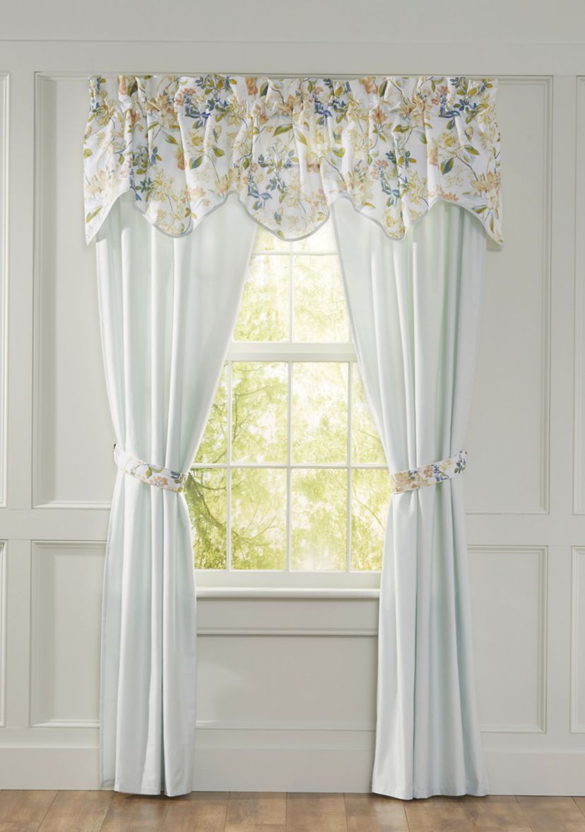 Abloom Drapery Pair With Tie Backs