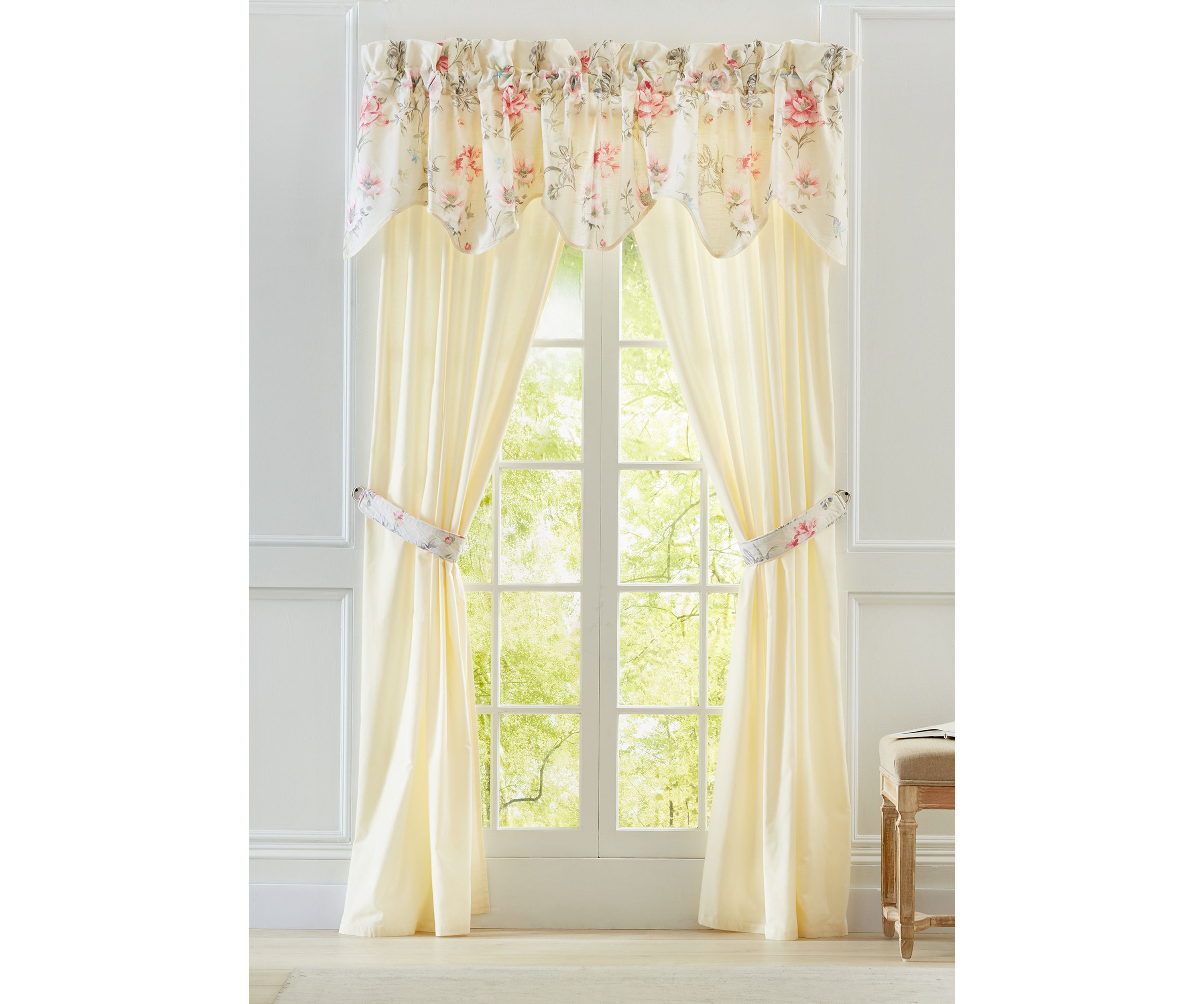 Fiore Drapery Pair with Tie Backs