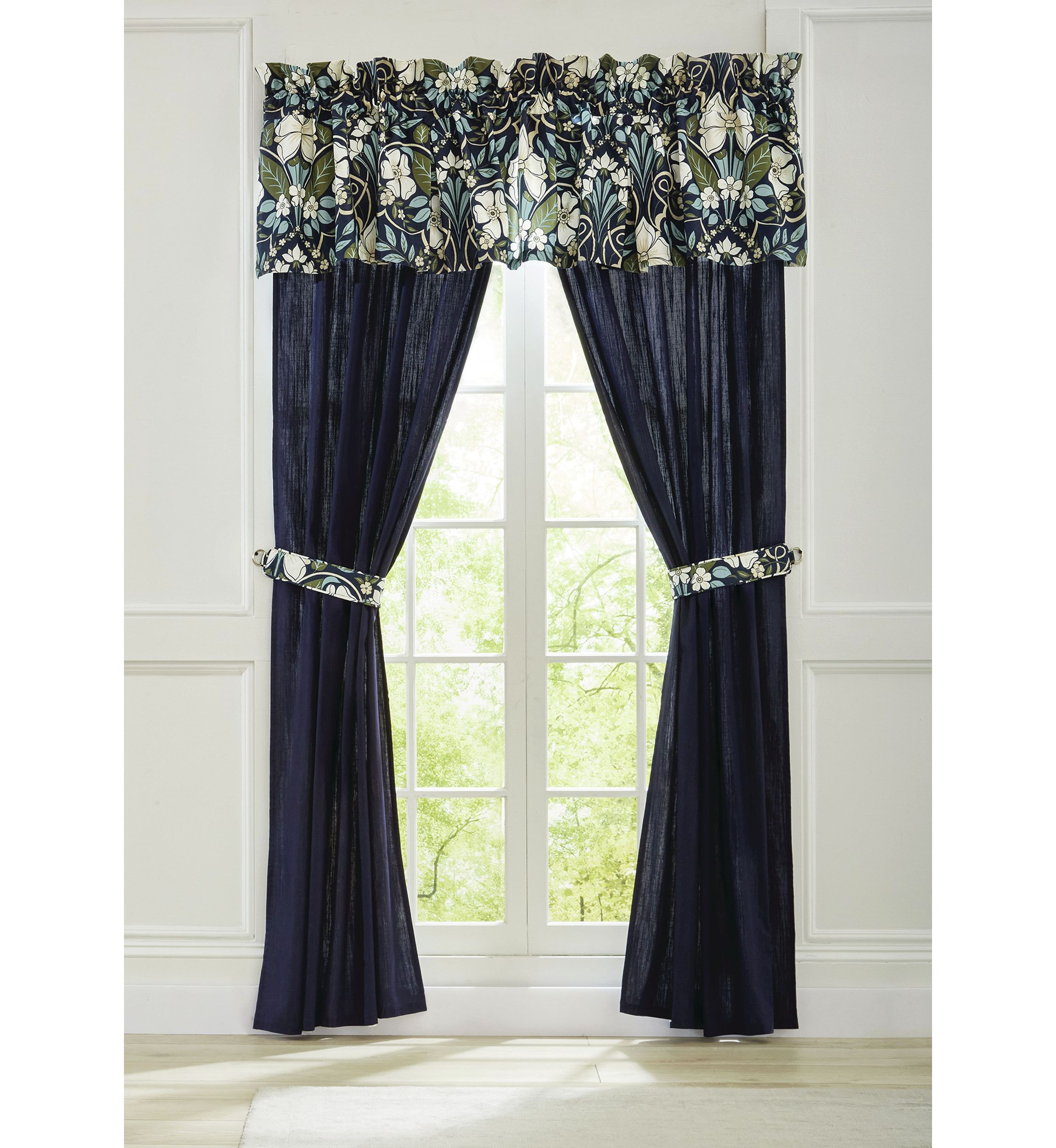 Rococo Drapery Pair with Tie Backs