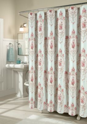 carter pieced faux silk shower curtain online onl