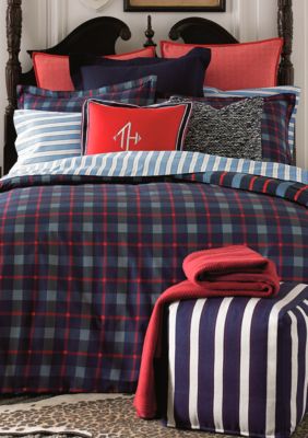 Tommy Hilfiger Boston Plaid Twin Xl Comforter Set 66 In X 96 In