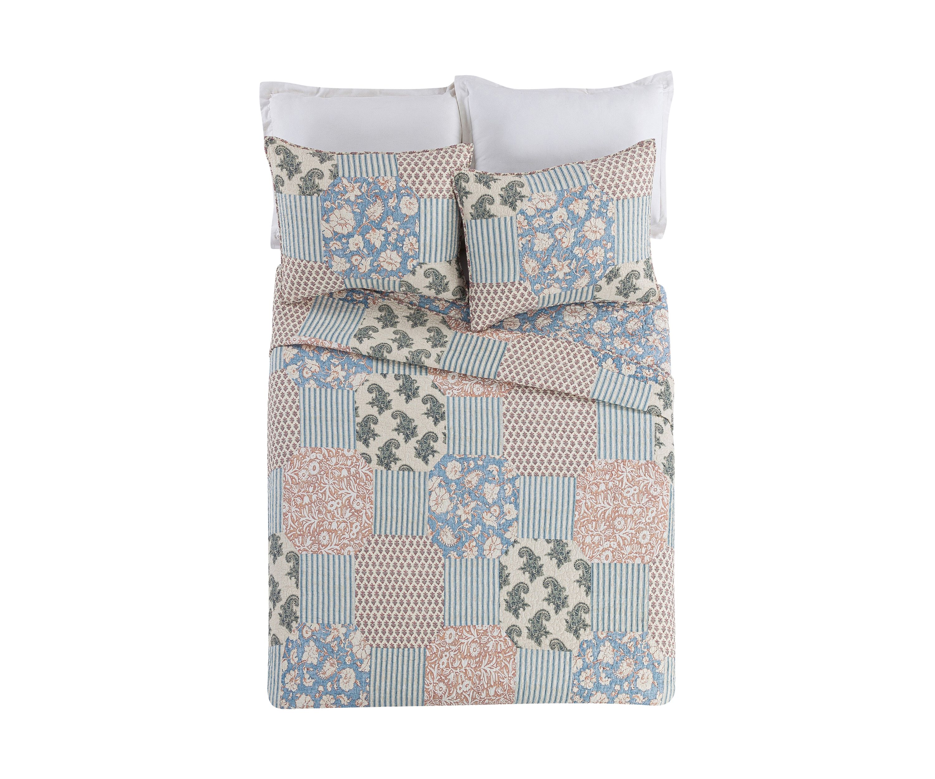 Provencal Rose 3-Piece Quilt Set